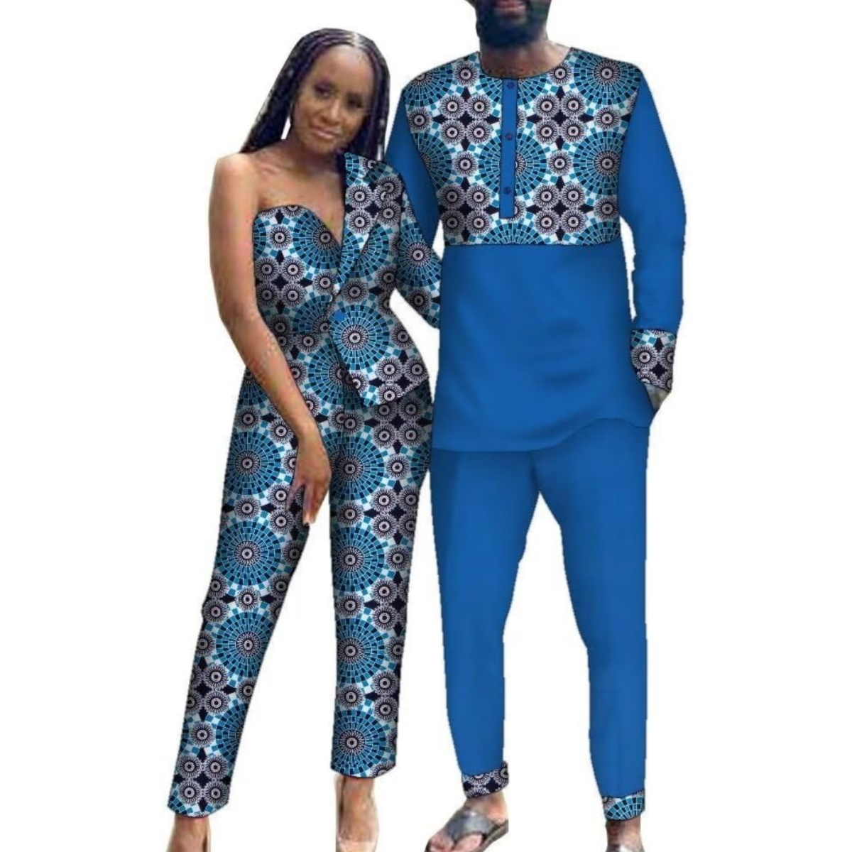 Boubou Men Africa - Bazin Riche vêtements africains pour Couple