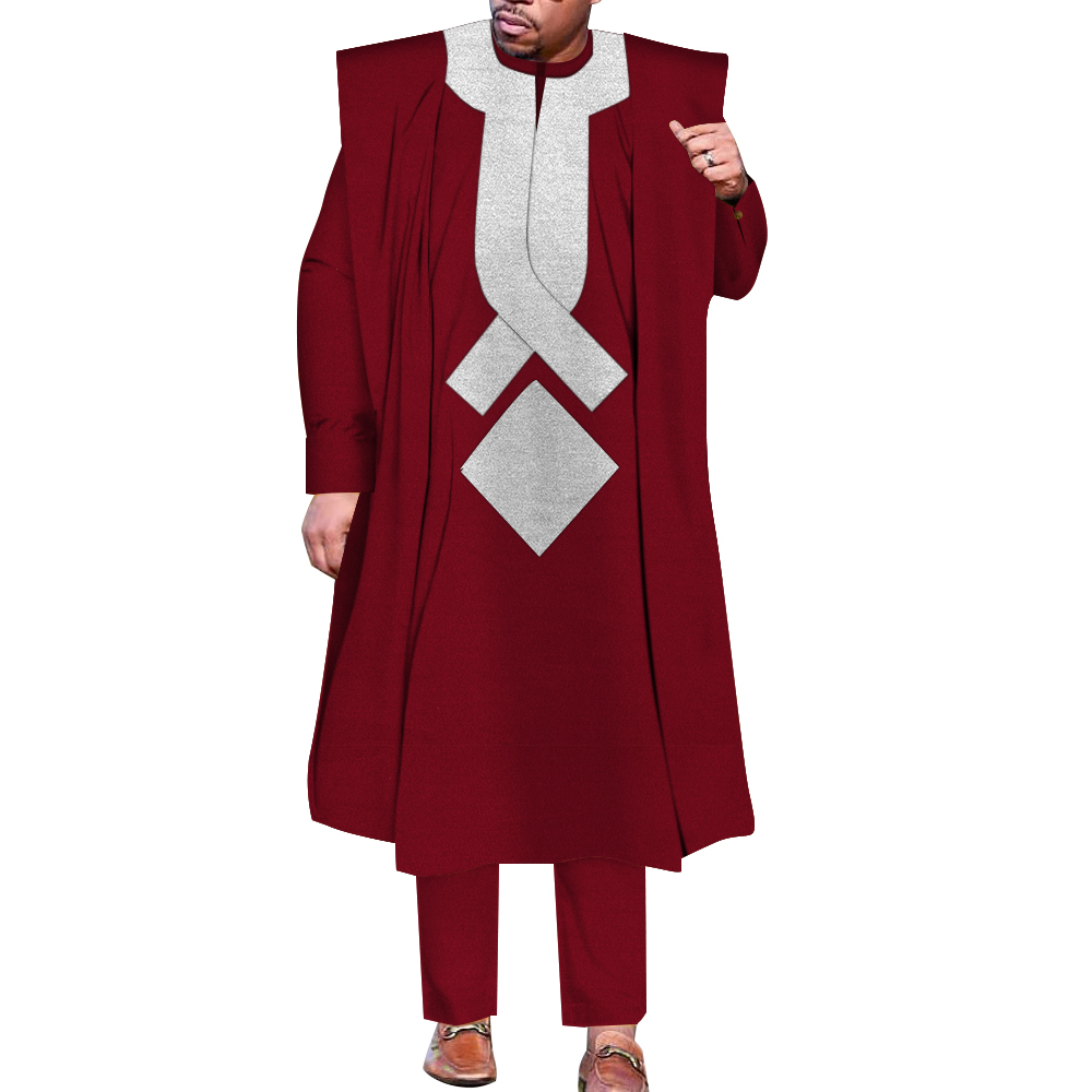 Boubou Men Africa - Boubou Dashiki Africain pour Hommes, Agbada