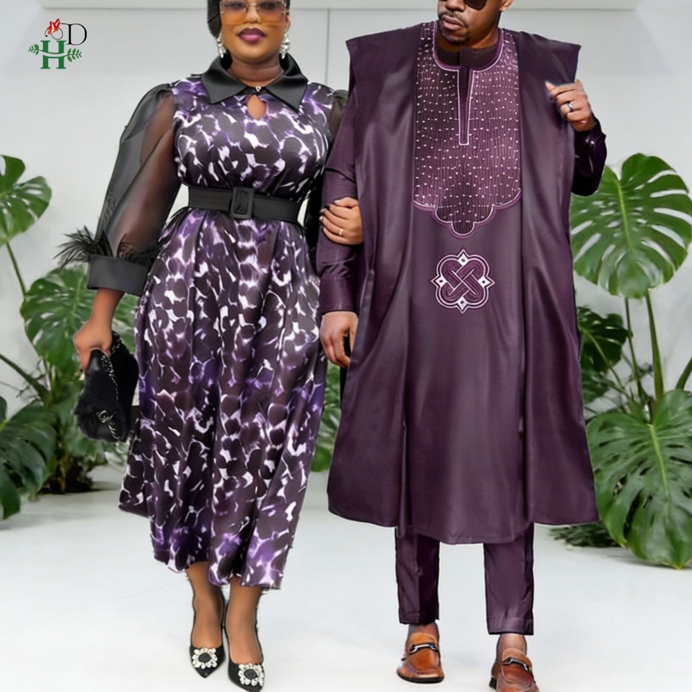 Boubou Men Africa - Tenues Assorties pour Couples Africains 2026