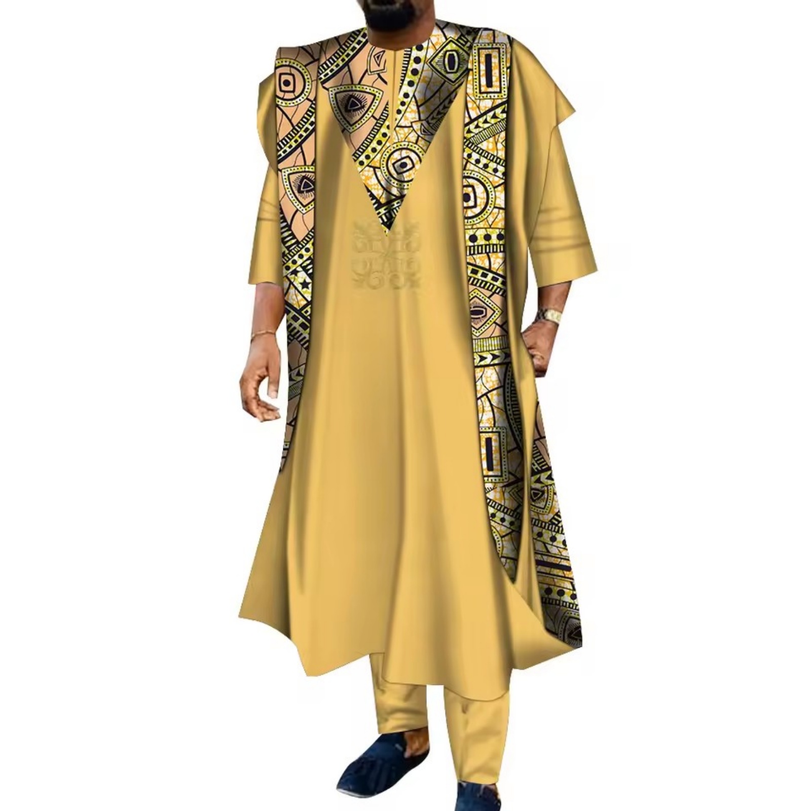 Ensemble 3 pièces brodé africa - Boubou Men Africa avis et prix