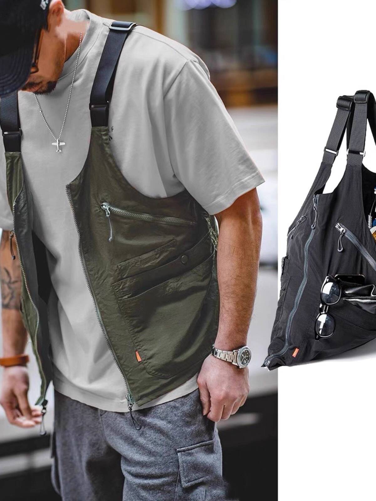 Gilet cargo fonctionnel rétro  - Haori Japanese Jacket avis et prix