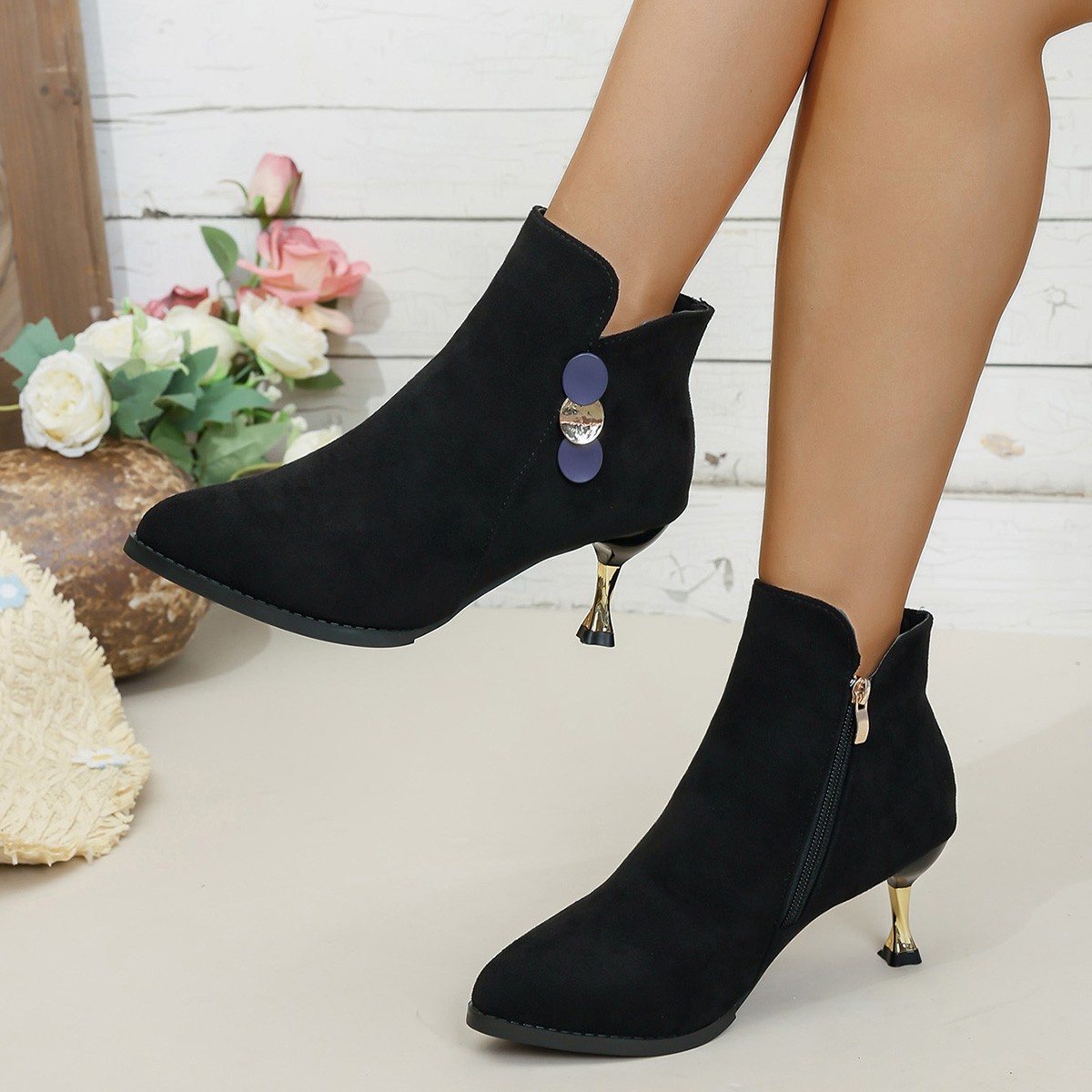 Bottines à talons hauts pour f - Ethnic Fashion In avis et prix