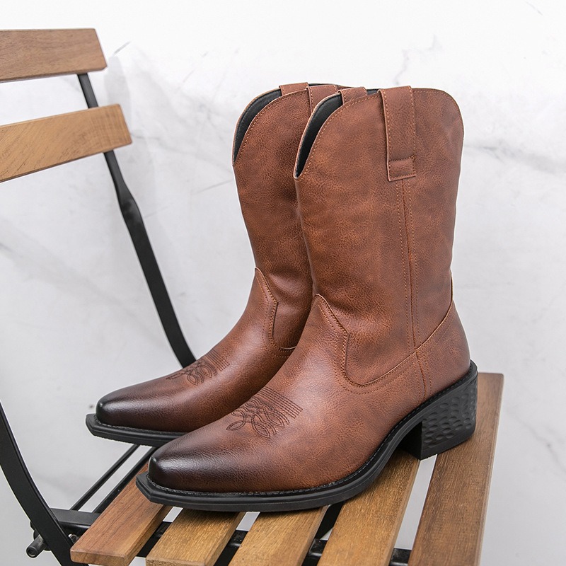 Bottes pour hommes, style west - Ethnic Fashion In avis et prix