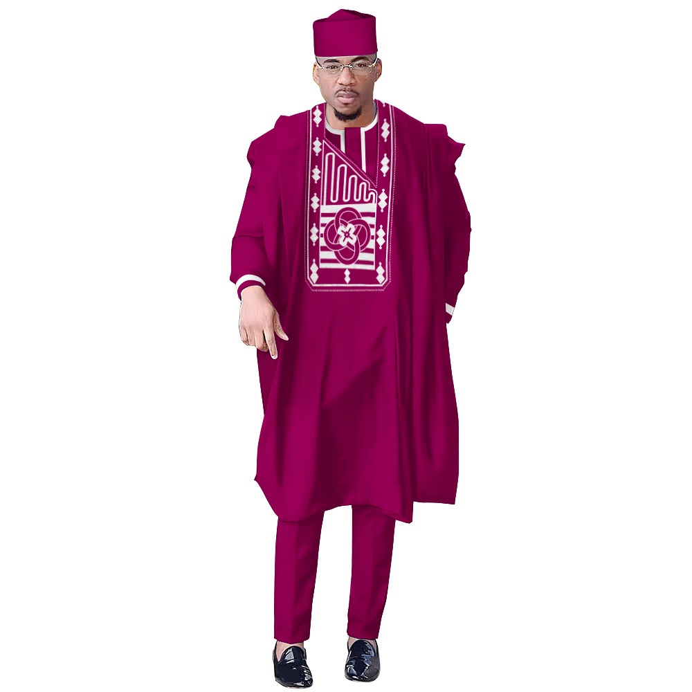 Ensemble 4 pièces traditionnel - Boubou Men Africa avis et prix