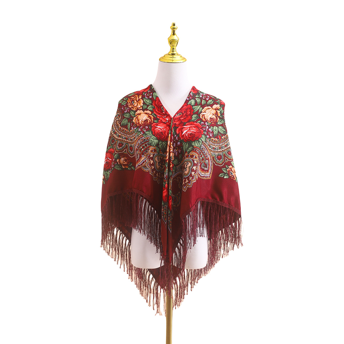 Châle ethnique russe de 110 cm - Go Ethnic Fashion avis et prix